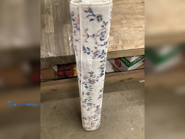 Lot 49-3528682 - White and blue vintage area rug 4x6 item is unused,