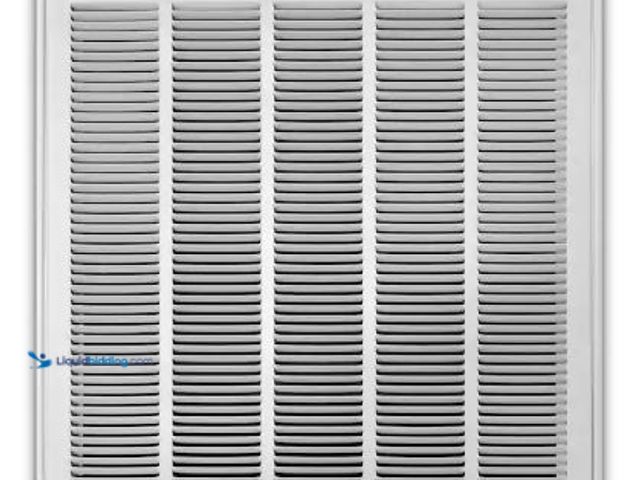 Lot 49-1517091 - Everbilt
24 in. x 24 in. Steel Return Air Filter Grille in White, Model # E190RF24X24, Unused   Ref...