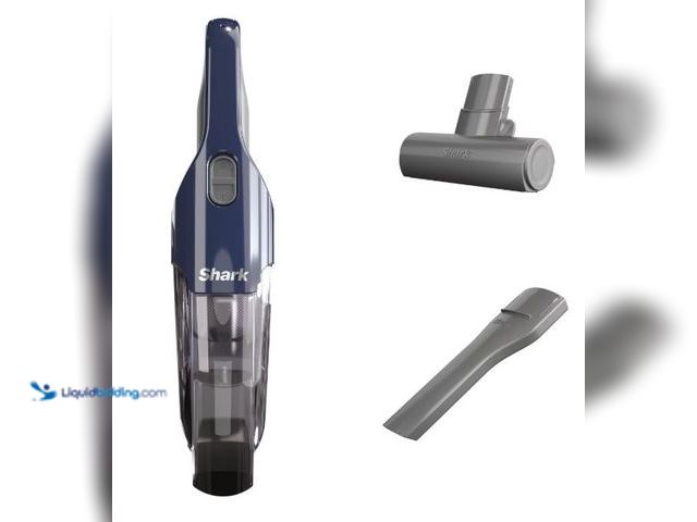 Lot 49-5555368 - Shark Cyclone Cordless Handheld Vacuum CH701 5" Path Blue: Best for Pet Hair, Multi-Surface, USB Cha...
