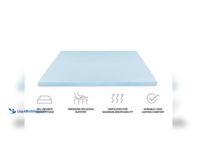 Lot 49-5541530 - StyleWell
2 in. Gel Infused Memory Foam Twin Mattress Topper. Model # THD-MFVT-2T. New/Factory seal...