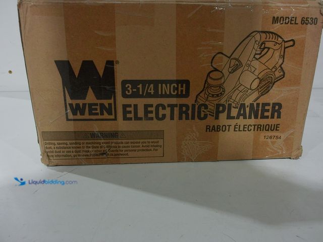 Lot 49-2006011 - WEN 6 Amp 3-1/4 in. Corded Hand Planer, Model # 6530, Slightly used, Has attachments, Powers on.   R...