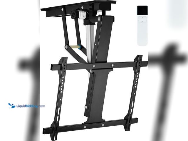 Lot 49-5416267 - TOPSKY Electric Adjustable Ceiling TV Mount with Remote, Motorized Flip Down Fits for Flat and Pitch...