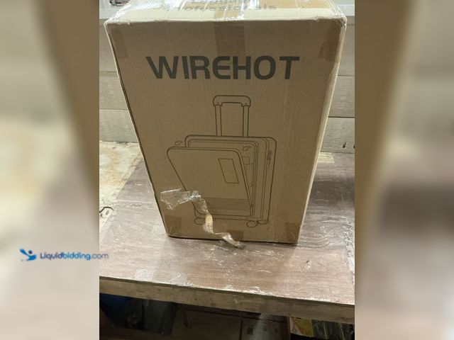 Lot 49-5463244 - 20 inch Small Carry On Luggage Front Open with Laptop Pocket, ABS+PC Hard Shell Suitcase with Spinne...