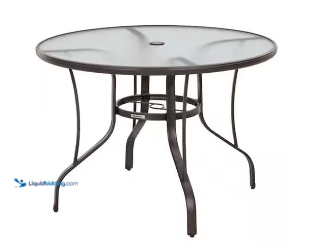 Lot 49-2020639 - StyleWell Round 42 in. Dia. Outdoor Dining Table, Model # FTS61191. MSRP: $89.00.  Unused, Has attac...