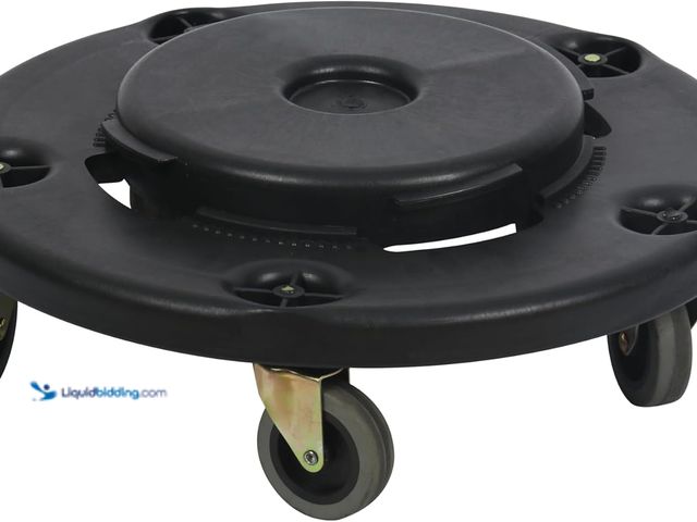 Lot 49-3531851 - Trash Can Dolly with Wheels Black Garbage Can Wheels Transports 20 Gallon 32 Gallon 44 Gallon and 55...