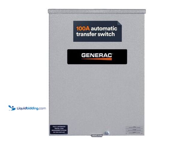 Lot 49-5558975 - Generac 100 Amp Service Rated 120/240 Single Phase NEMA 3R Smart Transfer Switch Model # RXSW100A3 U...