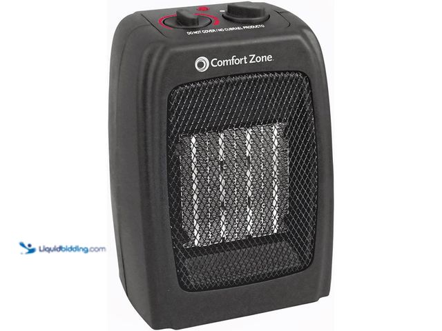 Lot 49-3528034 - Comfort Zone Ceramic Electric Portable Fan-Forced Heater. Item is unused.