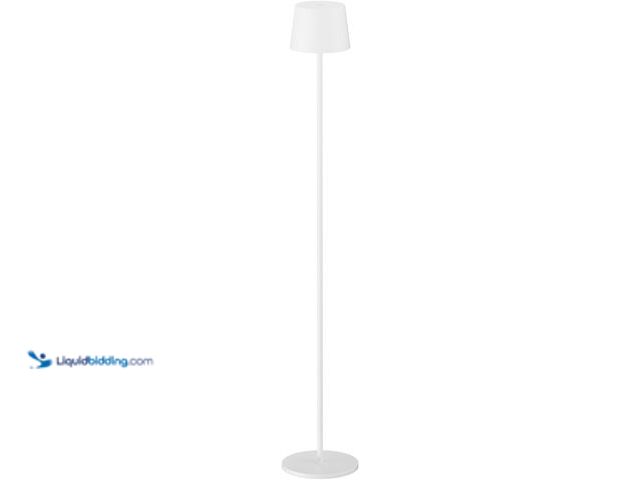 Lot 49-5487635 - Cordless 7000mAh Battery Operated Floor Lamp, IP54 Waterproof Outdoor Modern White Standing Lamp Rec...