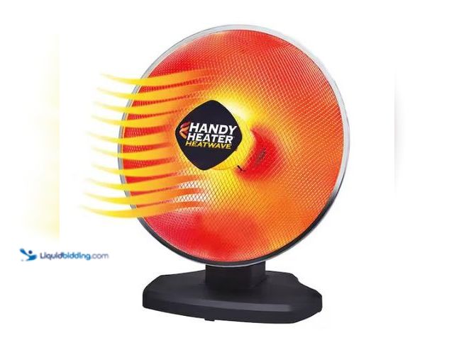 Lot 49-1549449 - HANDY HEATER 1200-Watt Electric Ceramic Parabolic Space Heater, Model # HEATP-MC1, Unused, Tested wo...