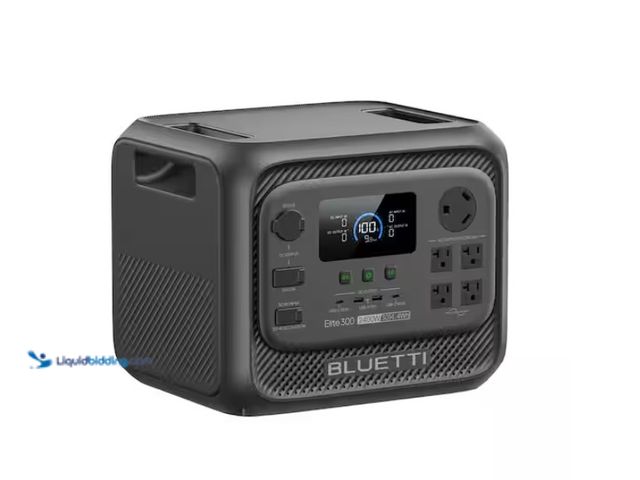 Lot 49-3613556 - BLUETTI 2400W Output 3014Wh Power Station LiFePO4 Battery Generator for Home Backup, Model # EL300-T...