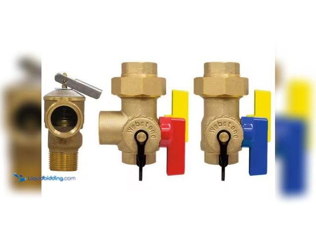 Lot 49-5538796 - Webstone 3/4-inch EXP Ultra-Compact Tankless Water Heater Service Valve Kit (Model 42443WPRR Unused