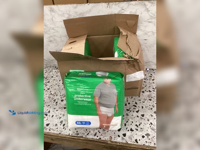 Lot 49-3528037 - Amazon Basics Incontinence Underwear for Men, Maximum Absorbency, 2X-Large, 14 Count (3 Pack) Item i...
