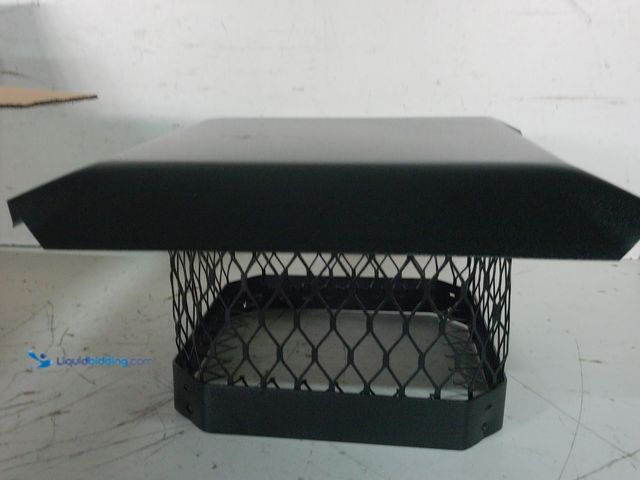 Lot 49-3616655 - Master Flow 9 in. x 9 in. Galvanized Steel Fixed Chimney Cap in Black - Unused SKU #1000207881   Ref...