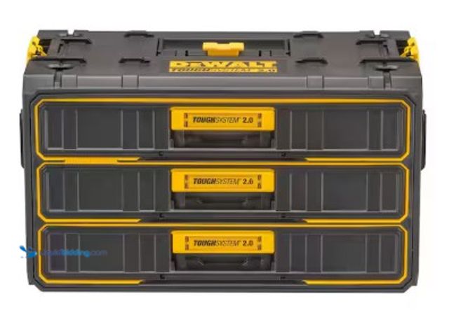 Lot 49-2022944 - DEWALT ToughSystem 2.0, 12.3 in. W Tool Box 3-Drawer, Model # DWST08330, MSRP $159, Slightly used, S...