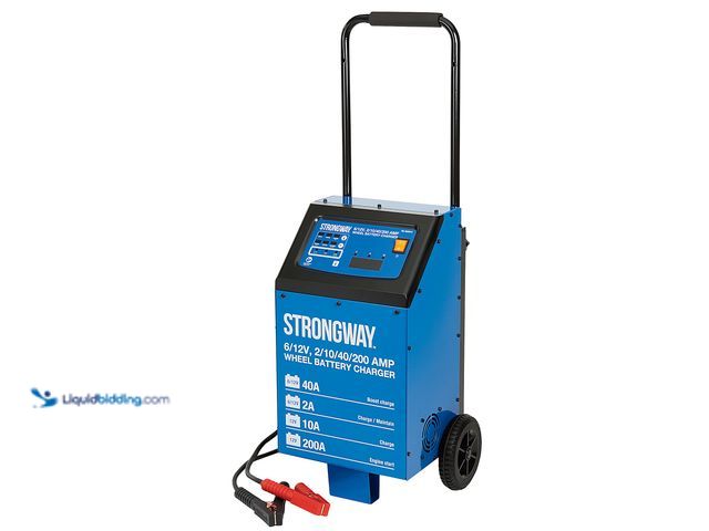 Lot 49-3540295 - Strongway Large Current Wheel Charger, 200A Engine Boost, 120 Volts Max., 40 Amps. Model: 5820315. U...