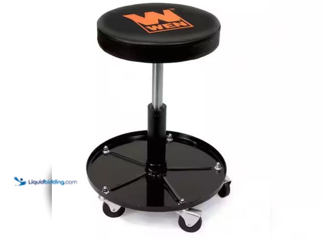 Lot 49-2006078 - WEN 300 lbs. Capacity Pneumatic Rolling Mechanic Stool, Model # 73012T, Unused, Factory packed.  Ref...