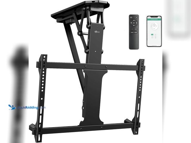 Lot 49-5437180 - WALI Motorized Ceiling TV Mount with Remote, Electric Flip Down TV Bracket for 32 to 70 inch Flat an...