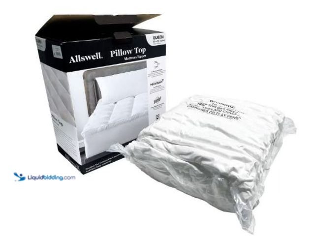 Lot 49-3566900 - Allswell Ultra Plush Pillow Top Mattress Topper, Queen, Unused