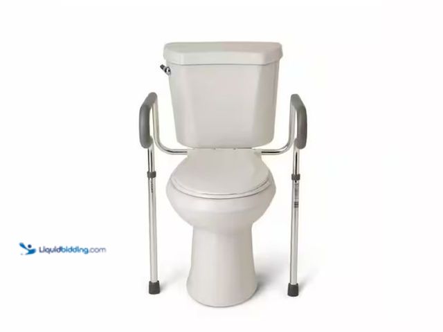 Lot 49-1577422 - Medline 31 in. Toilet Safety Rail with Adjustable Height, Model # G30300H, Unused.   Ref#ASRHD0130