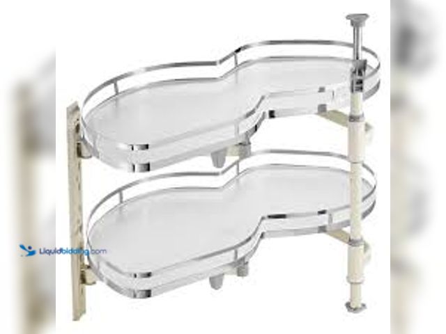 Lot 49-5475860 - VEVOR Swing Left Blind Corner Cabinet Pull Out for 36 in. Cabinet 2 Tier Swing Tray Soft Close Cloud...