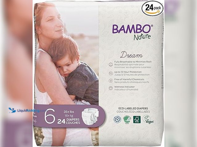 Lot 49-5415267 - Qty 2. Bambo Nature Hypoallergenic Baby Diapers, Eco-Labelled Sustainable Diapers, Enhanced Leakage ...