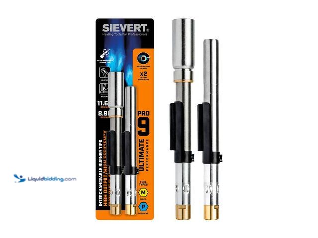 Lot 49-2024118 - SIEVERT Pro 9 Interchangeable Burner Tips Plumber Set (Fuel Not Included). Model # 892001. MSRP $39....