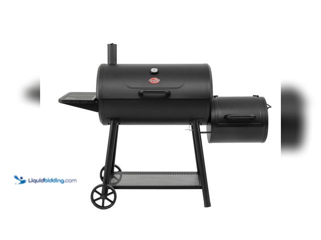 Lot 49-5453314 - Char-Griller Smokin' Champ Charcoal Grill Offset Smoker in Black with Charcoal Tray and Dual Damper ...