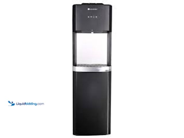 Lot 49-5415201 - Glacier Bay Matte Black and Stainless Steel Bottom Load Water Dispenser. Model # LY619.  New. Back b...
