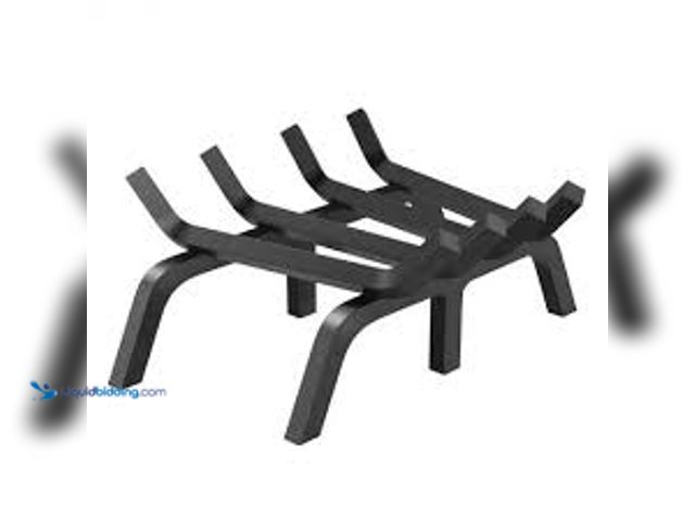 Lot 49-5485626 - VEVOR Fireplace Log Grate 18 in. Heavy-Duty Fireplace Grate Solid Powder-coated Steel Bars Log Firew...