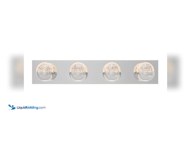 Lot 49-5416186 - Artika Oracle 27 in. 4 Light Chrome Modern Integrated LED 5 CCT Vanity Light Bar for Bathroom with B...