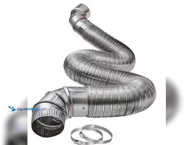 Lot 49-3631448 - 8 ft. Complete Airtight Semi-Rigid Dryer Vent Hook Up Kit for 4 in. Duct, Model # ATFAUL0408K, Unuse...