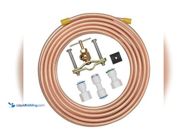 Lot 49-5558992 - QTY 2 - Everbilt 1/4 in. PTC x 1/4 in. PTC x 15 ft. Copper Ice Maker Kit Model # 7251-15-14-PTCE NEW