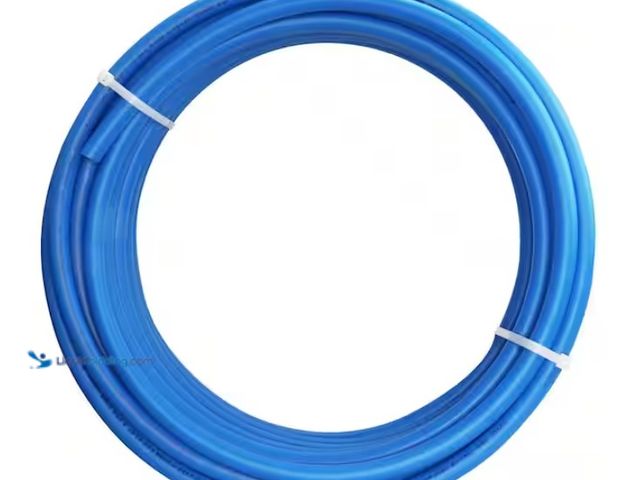 Lot 49-1574764 - Apollo 1/2 in. x 100 ft. Blue PEX-B Pipe, Blue color for identification of cold water lines, Model #...