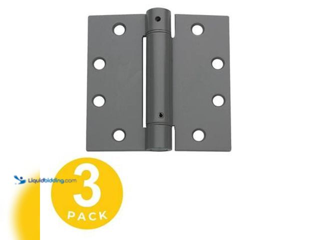 Lot 49-5572027 - Global Door Controls 4.5 in. x 4.5 in. Prime Coat Full Mortise Spring Squa. Model # CPS4545-USP-3. U...