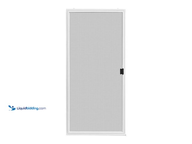 Lot 49-5538521 - 36 in. x 80 in. Adjustable Fit White Premium Patio Sliding Screen Door. Model # PSD36W. Unused