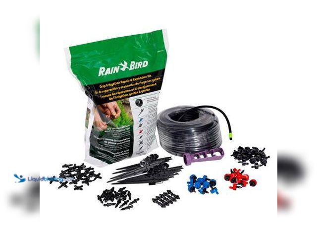 Lot 49-5548928 - QTY 2 - Rain Bird Drip System Expansion and Repair Kit in a bag Model # DRIPKITBAG