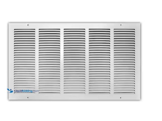 Lot 49-3613523 - Everbilt 25 in. x 14 in. White Return Air Grille, Model # E17025X14, Unused, No attachment  Ref#PA07...