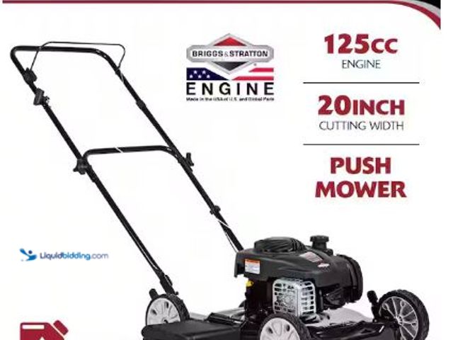 Lot 49-1517182 - Murray
20 in. 125 cc Briggs & Stratton Walk Behind Gas Push Lawn Mower with 4 Wheel Height Adjustme...