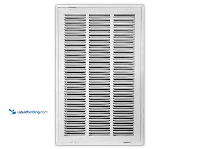 Lot 49-3566000 - 14 in. x 24 in. Steel Return Air Filter Grille in White. SKU# : 625596. Unused