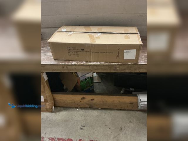 Lot 49-5554350 - hand sanitizer stand with sign and trash bin no dispenser matte black. Model TAR-2149. Unused