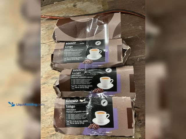 Lot 49-3531130 - Amazon Brand - Solimo Lungo Capsules, Compatible with Nespresso Original Brewers, Medium Roast, 50 C...