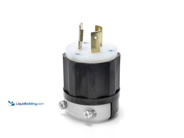 Lot 49-1627404 - Lot of (2) Leviton Locking Plug, 30A, 250V, L6-30P, 2P3W Model #0161639, New, Unable To Test  Ref#Bi...