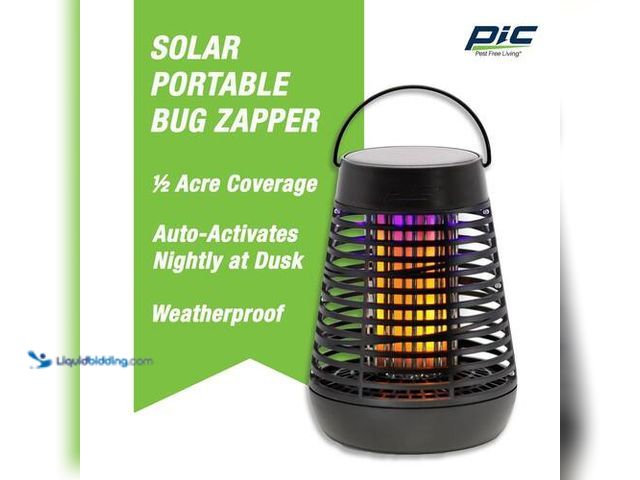 Lot 49-3616719 - PIC Portable Solar Insect Killer Torch with LED Flame Effect - slightly used SKU # 1006337465  Ref#B...