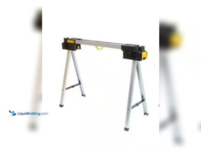 Lot 49-1544810 - DEWALT 32 in. Metal Folding Sawhorse, Model # DWST11155, Slightly used.  Ref#SB1024