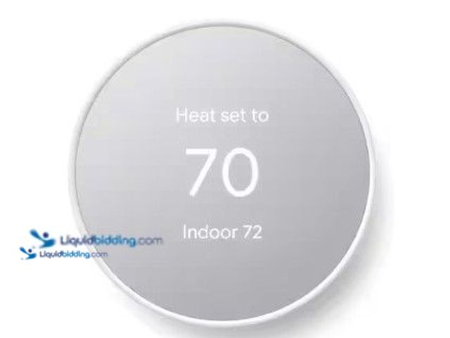 Lot 49-5581655 - Google Nest Thermostat - Smart Programmable Wi-Fi Thermostat - Snow, Model # GA01334-US, UNUSED Unab...