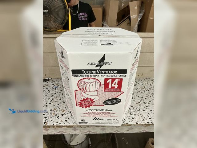 Lot 49-5447894 - Air Vent 14 in. Brown Aluminum Internally Braced Wind Turbine. [Model # TIB14SBR] Unused