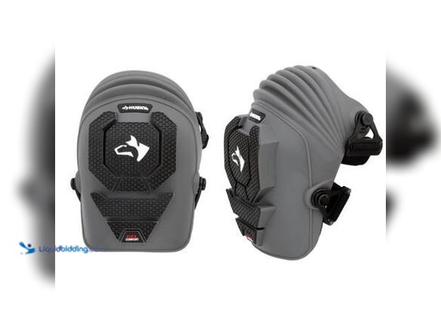 Lot 49-5546670 - Husky Soft Cap Gel/Foam Flex Knee Pads Model # 1H-327-2 used. dirty