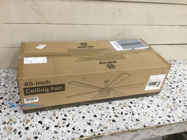 Lot 49-5416553 - 65" Farmhouse Ceiling Fans with Lights and Remote,Industrial Large Ceiling Fan with 6-Speed Reversib...