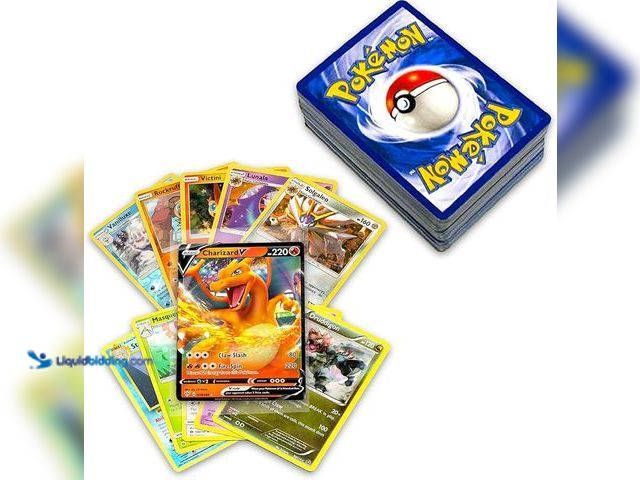 Lot 49-910812 - Pokemon Mystery Box Includes 50+ cards, at least 2 ex, V or Vmax. Each box contains a mix of common,...
