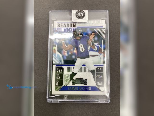 Lot 49-910481 - Trading Cards NFL Silver Bar Card Lamar Jackson - .999 Fine Silver